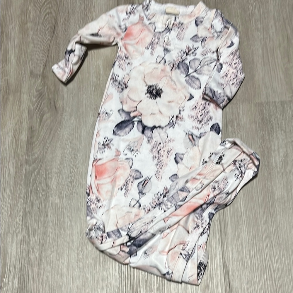 Floral Baby Gown Newborn